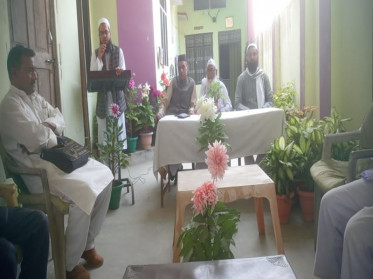 मुस्लिम पर्सनल लॉ बोर्ड के उपाध्यक्ष के निधन पर आयोजित की गयी शोक सभा