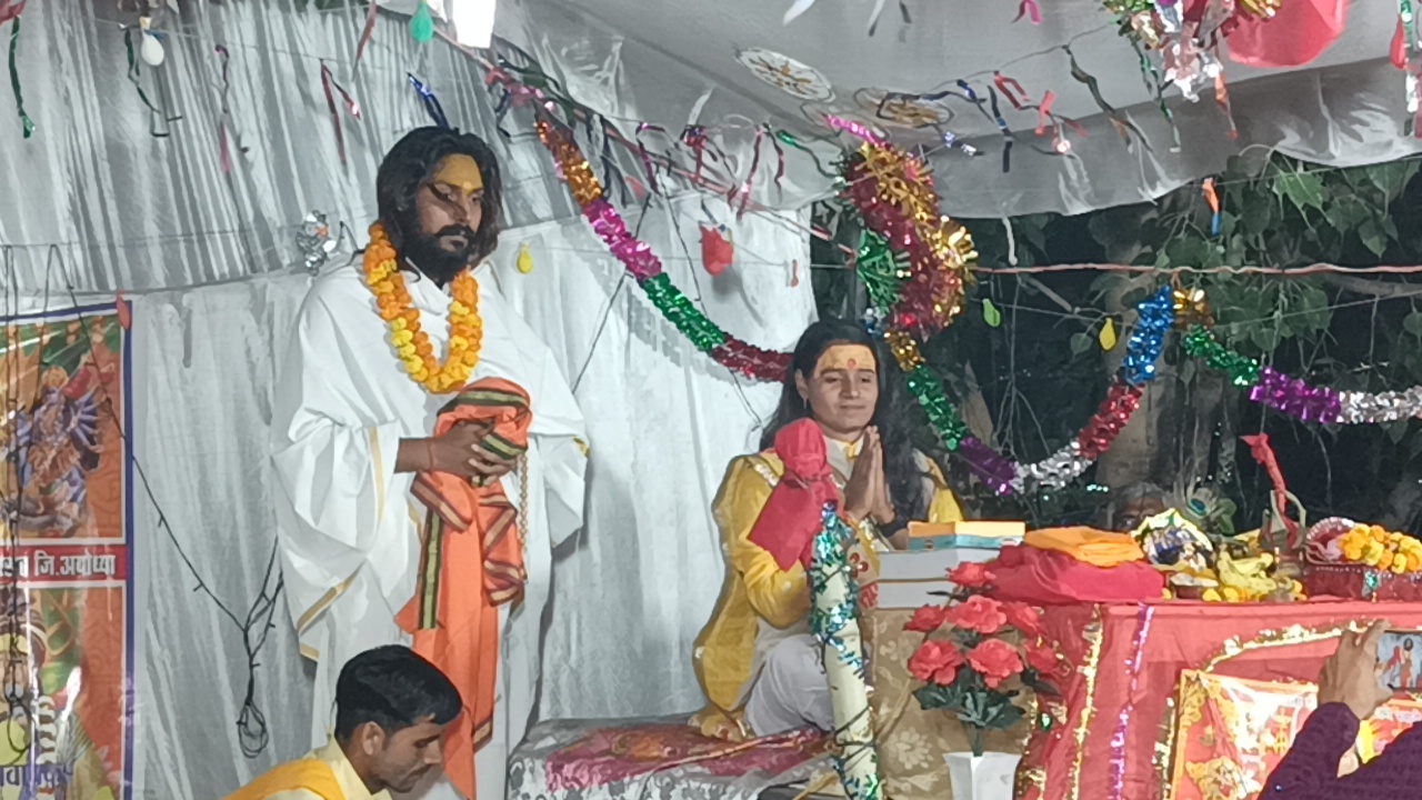 ग्राम पंचायत अल्हवाना में श्रीमद्भागवत कथा का पांचवां दिन