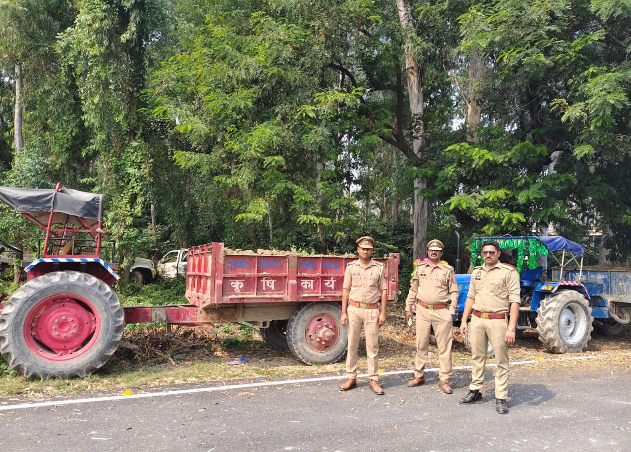 थाना कैंट पुलिस ने अवैध खनन पर की बड़ी कार्रवाही