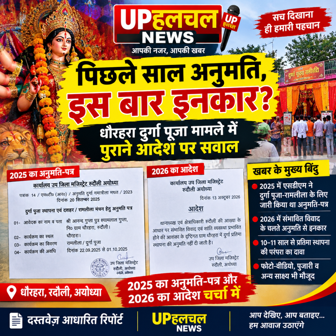 धौरहरा मामले में पुराने आदेश और नए फैसले पर सवाल
